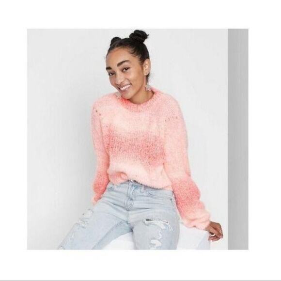 Wild Fable Spacedye Crewneck Pullover Sweater Women's Size Medium - Picture 2 of 6